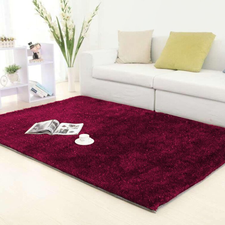 Plush Fluffy Shag Shaggy Rug Silky Thick Soft Area Rugs Floor Carpet Mat Home 