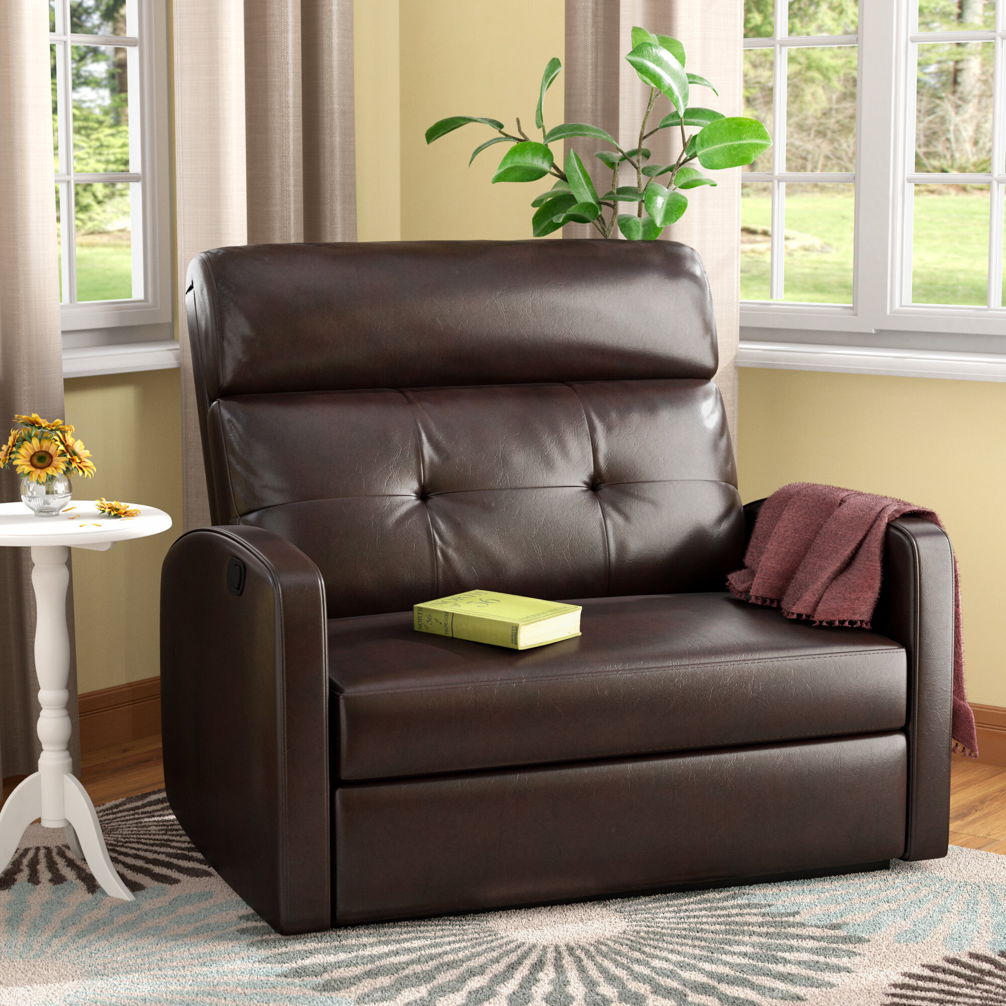 cozy leather recliner