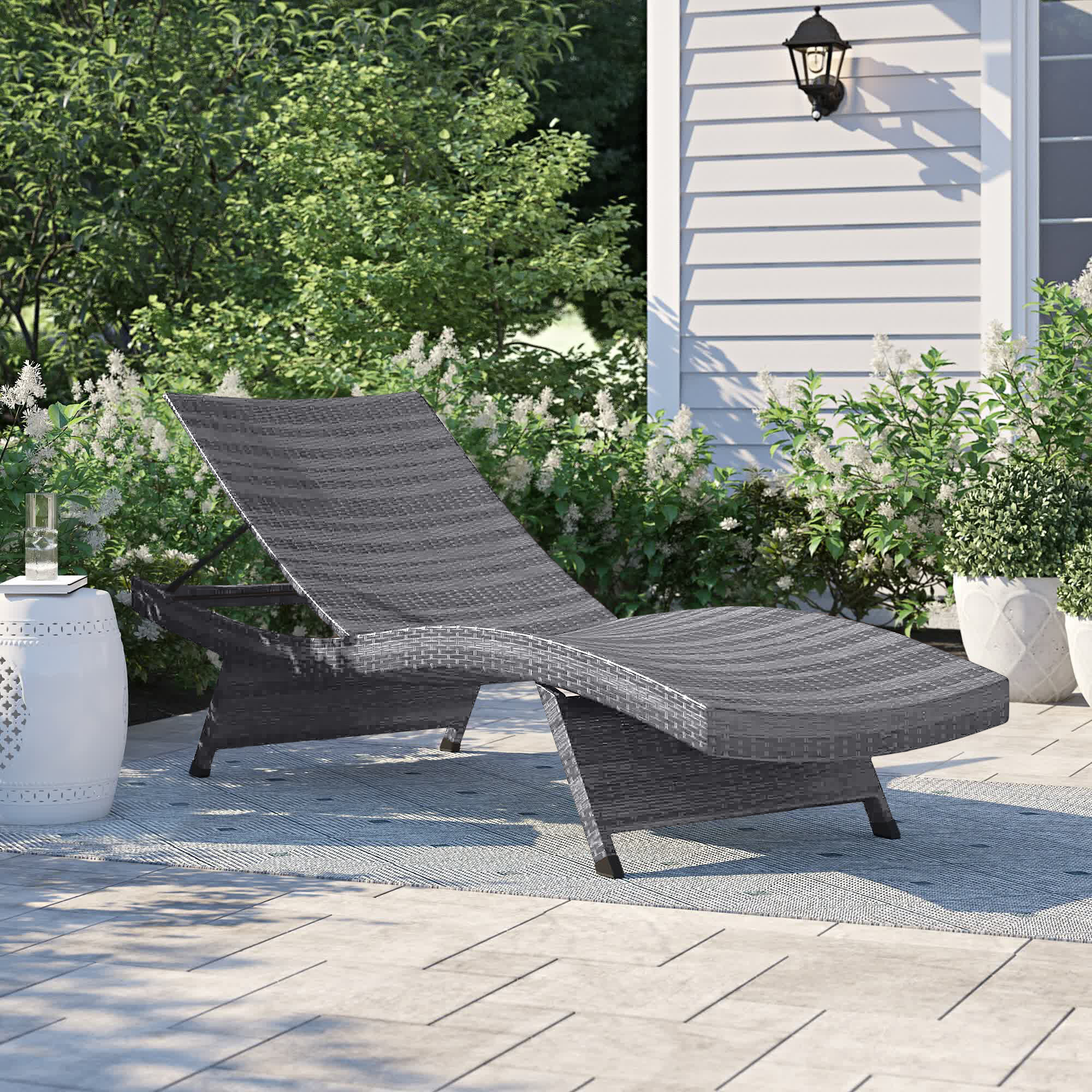 metal patio lounger