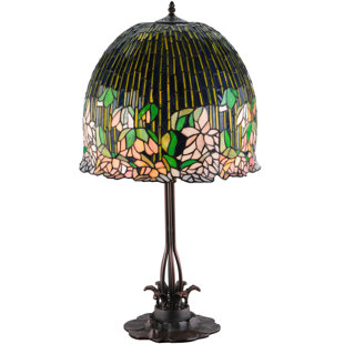 tiffany lotus flower 20.75 table lamp