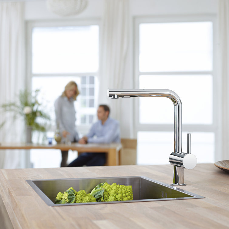 GROHE Minta® Pull Out Single Handle Kitchen Faucet with ...