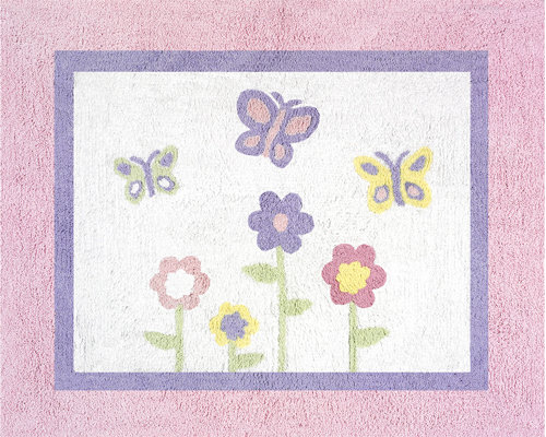 Sweet Jojo Designs Erfly Floor Pink Purple Area Rug Reviews Sweet Jojo Designs Erfly Floor Pink