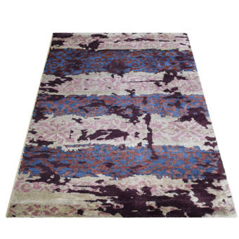Red Barrel Studio Vivanco Ikat Hand Knotted Blue Area Rug Wayfair