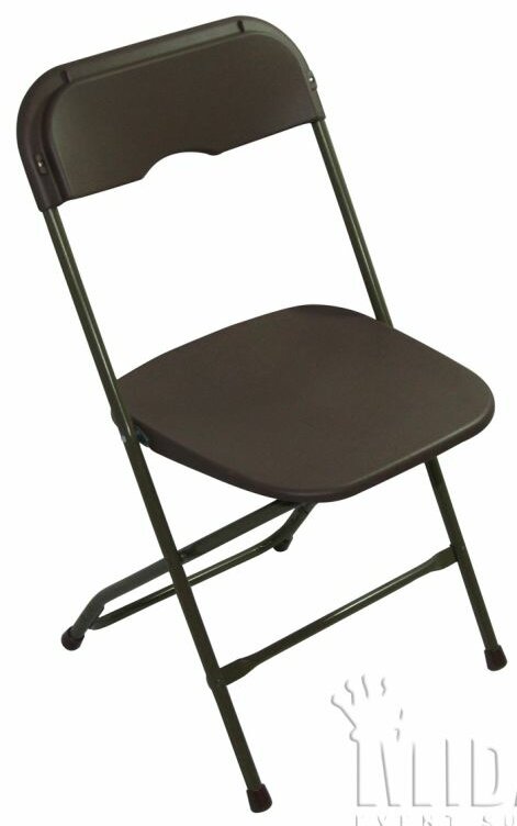 brown plastic folding chairs