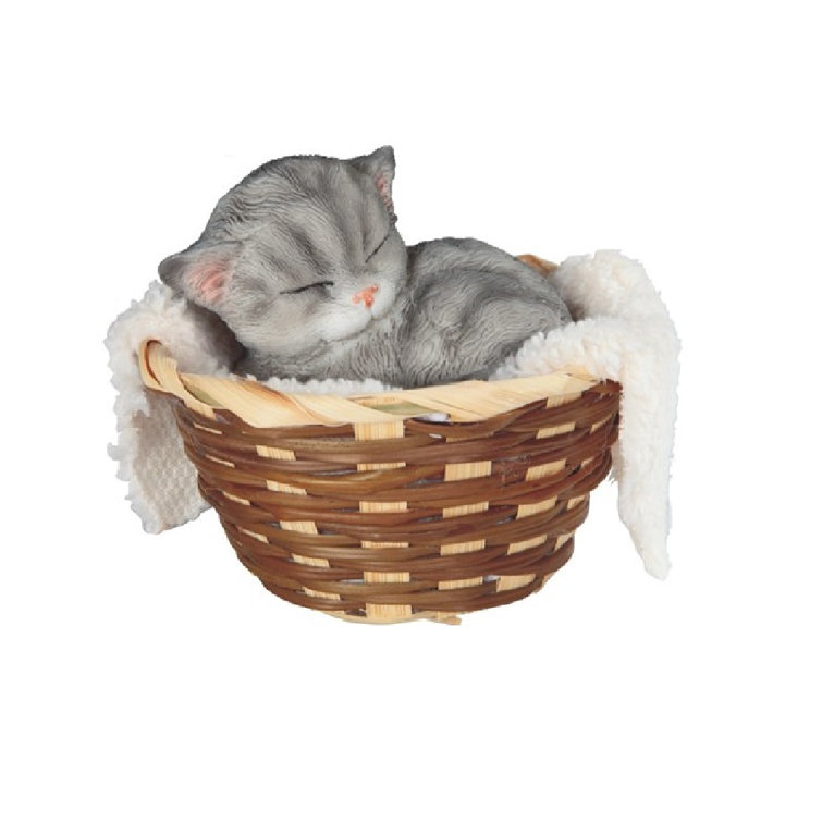 cat sleeping basket