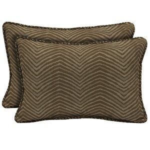 Zebra Outdoor Lumbar Pillow (Set of 2)