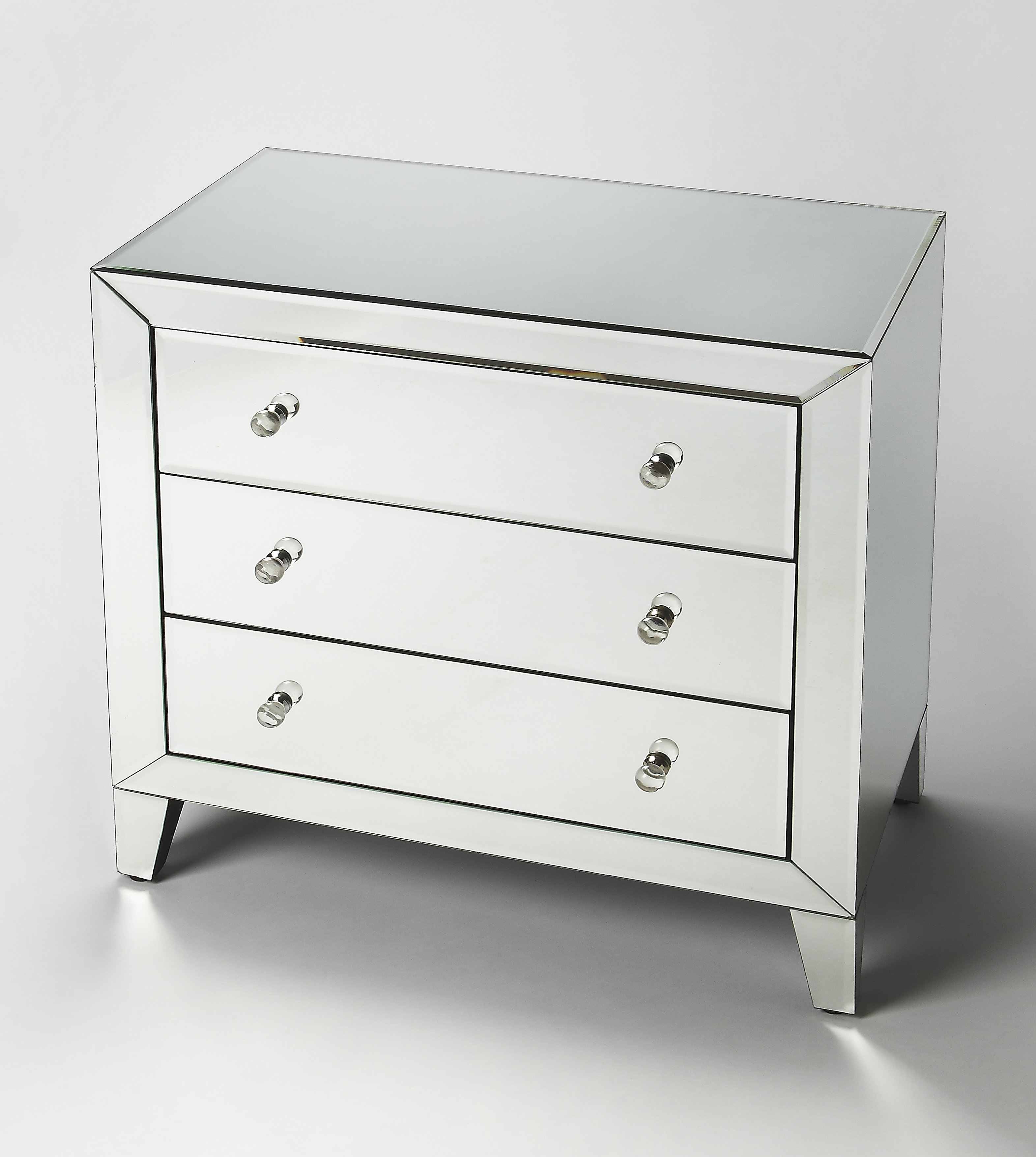 Melanson Mirrored 3 Drawer Chest Reviews Birch Lane