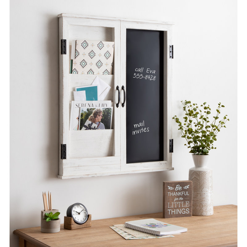 Rosalind Wheeler Domaine Decorative Wood Shutter Home Wall Mail