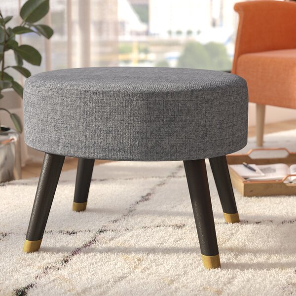 George Oliver Lin 22'' Wide Oval Cocktail Ottoman & Reviews | Wayfair