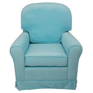 Go to store & view more images Fun Furnishings Comfy Cozy Skirted Velvet Glider