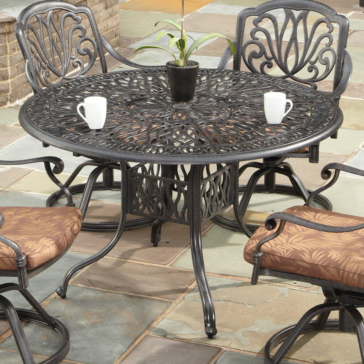 Fleur De Lis Living Maryann Metal Dining Table Reviews Wayfair