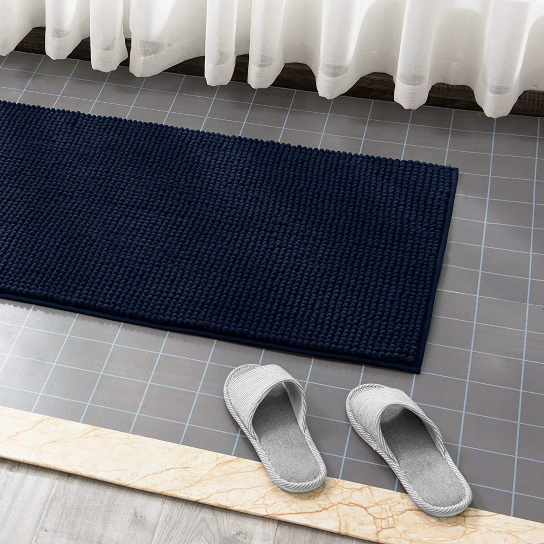 Luxury Chenille Super Soft Absorbent Microfiber Rectangle Bath Mat