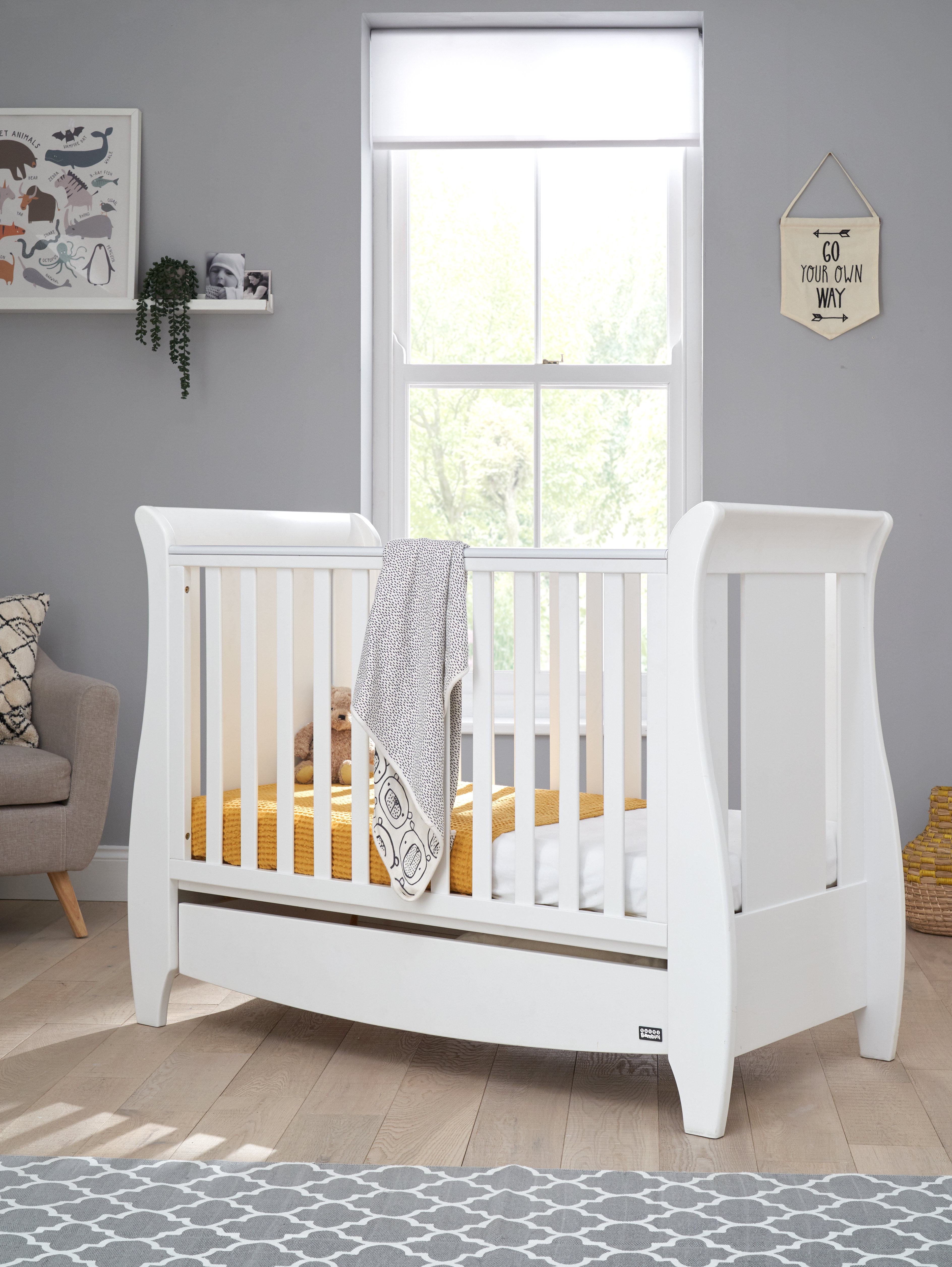 tutti bambini space saver cot