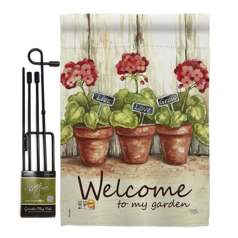 Breeze Decor Welcome To My Garden Inspirational Sweet Home