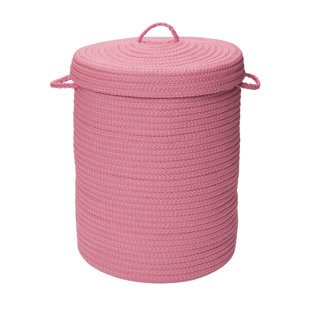 pink laundry basket