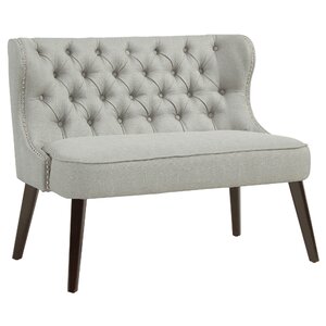 Aguayo Tufted Wing Back Settee Bench