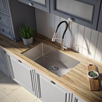 Kraus 32 L X 19 W Undermount Kitchen Sink With Drain