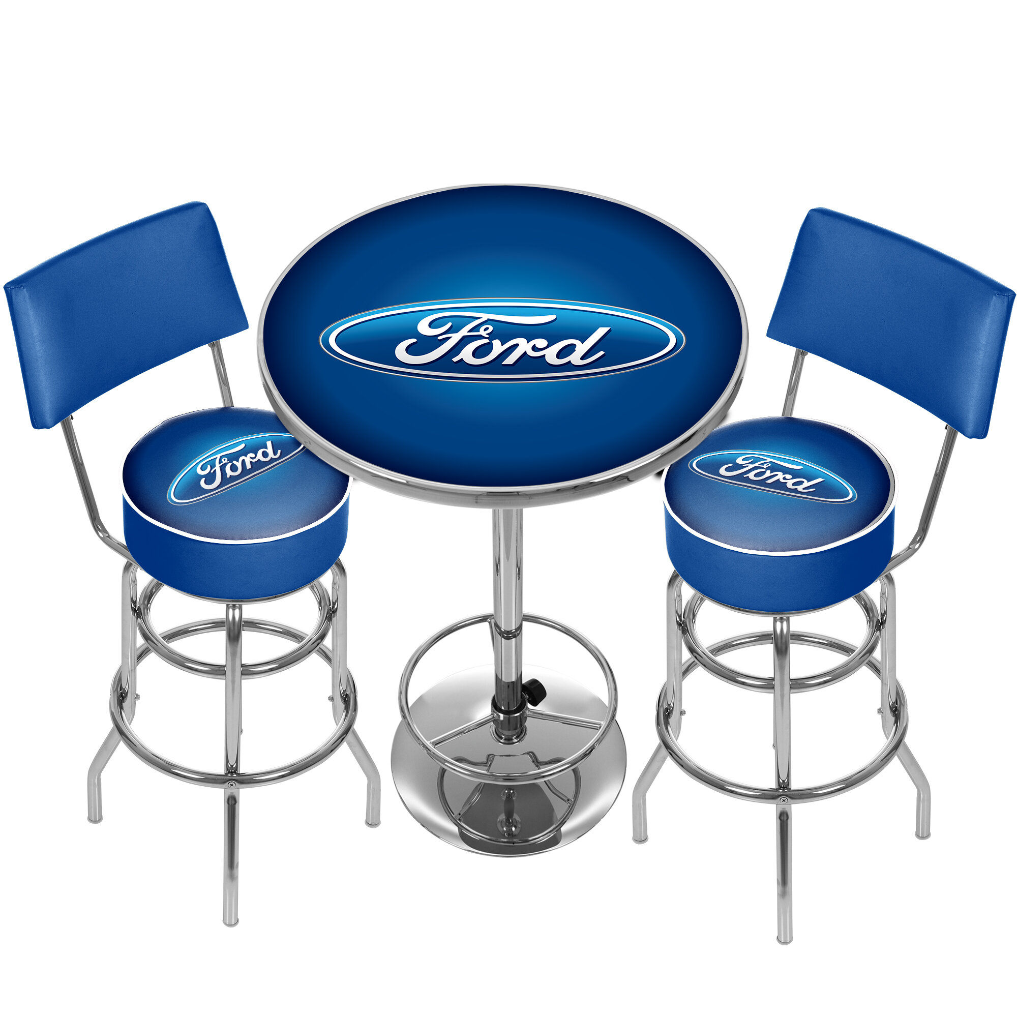 Trademark Global 2 Person Bar Height Dining Set Wayfairca