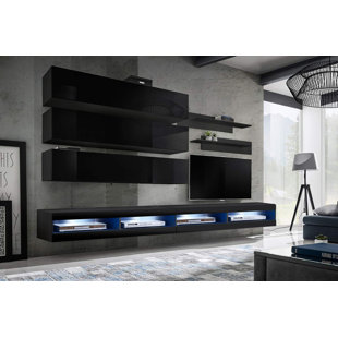 Loney Wall Mounted Floating Entertainment Center for TVs up to 90