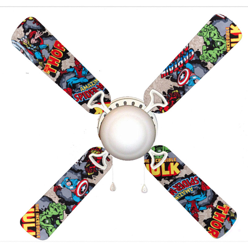 888 Cool Fans 42 4 Blade Flush Mount Ceiling Fan With Pull Chain And Light Kit Included Reviews Wayfair