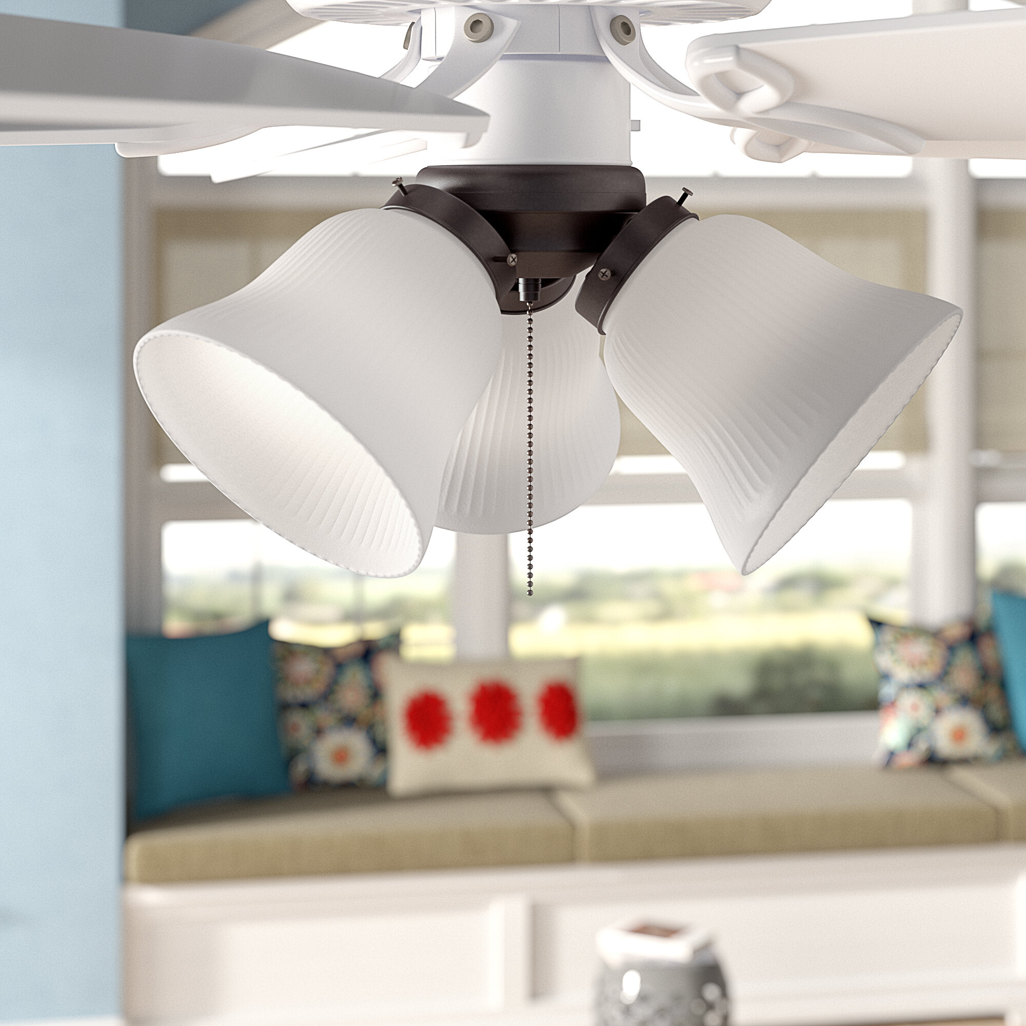 Red Barrel Studio Cluster 3 Light Branched Ceiling Fan Light Kit