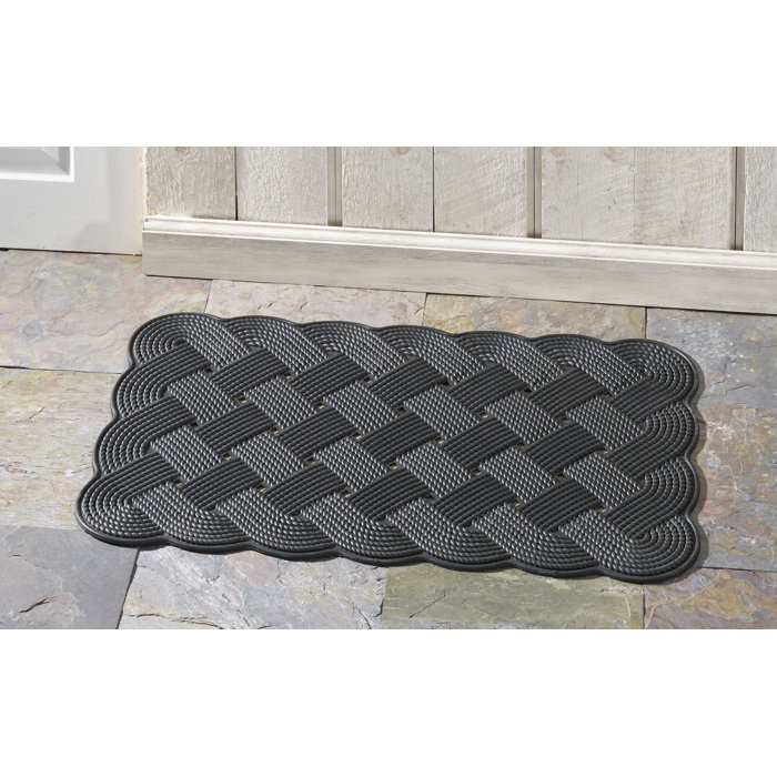 Hflt Nautical Rope 30 In X 18 In Non Slip Outdoor Door Mat