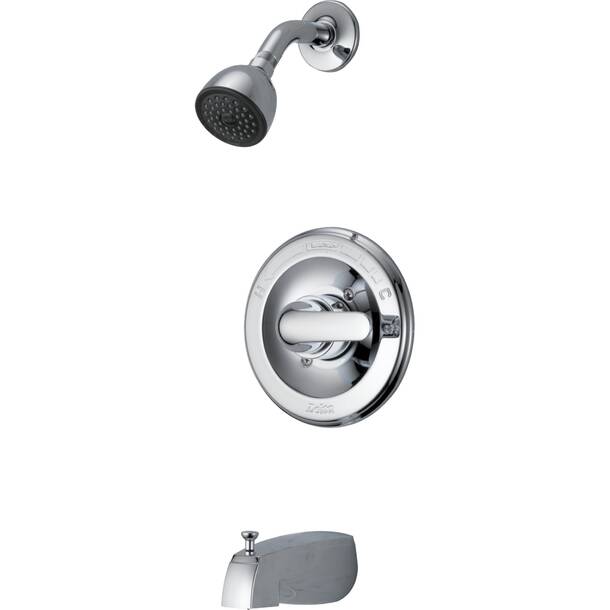 T2705-ss Delta Classic Double Handle Deck Mounted Roman Tub Faucet 