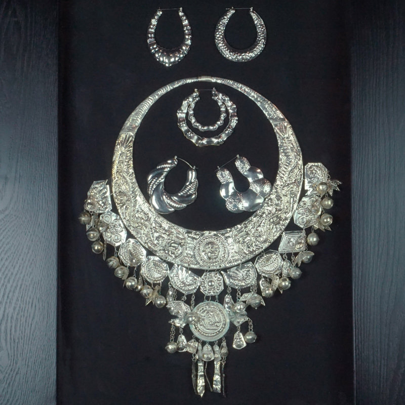 Bloomsbury Market Ethnic Necklaces And Earrings Shadow Box Wall