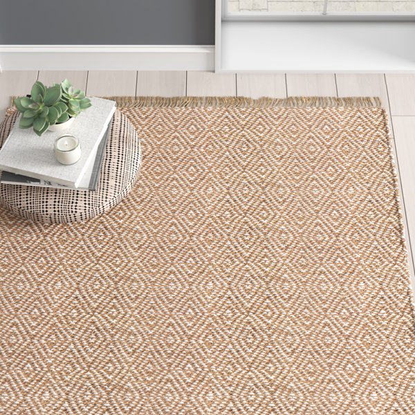 Diamond Pattern Jute Rug Joss Main
