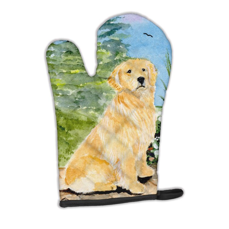 golden retriever oven gloves