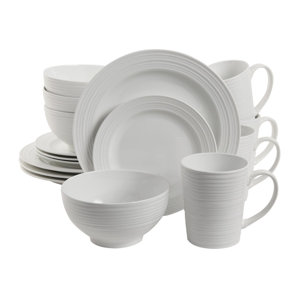 colleen 16 piece dinnerware set service for 4