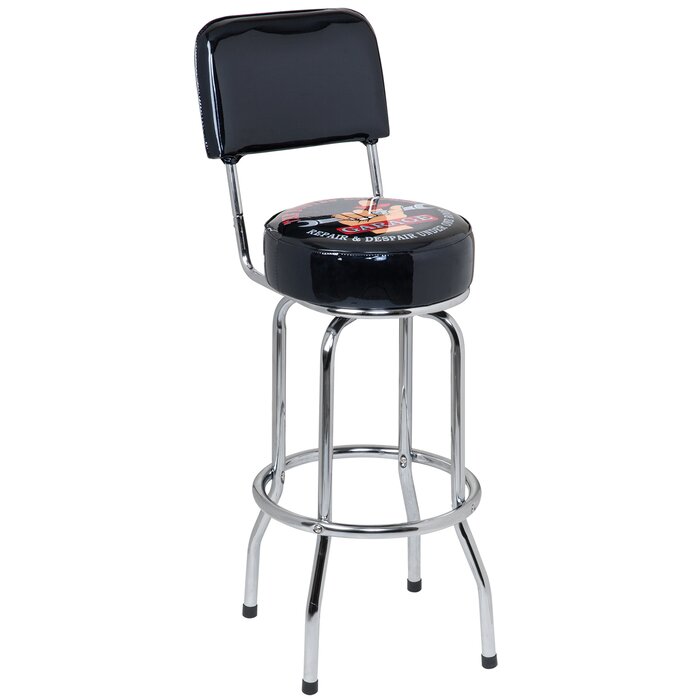 Busted Knuckle Garage 30 Swivel Bar Stool Wayfair Ca