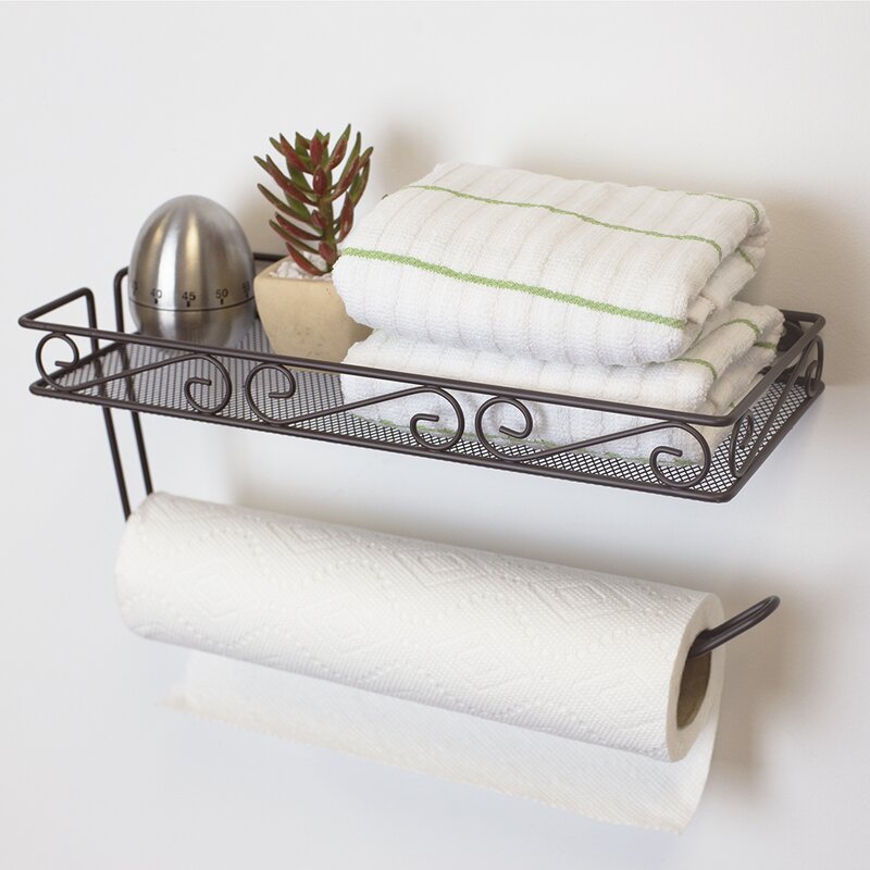 Charlton Home® Scroll Wall Mounted Paper Towel Holder & Reviews | Wayfair