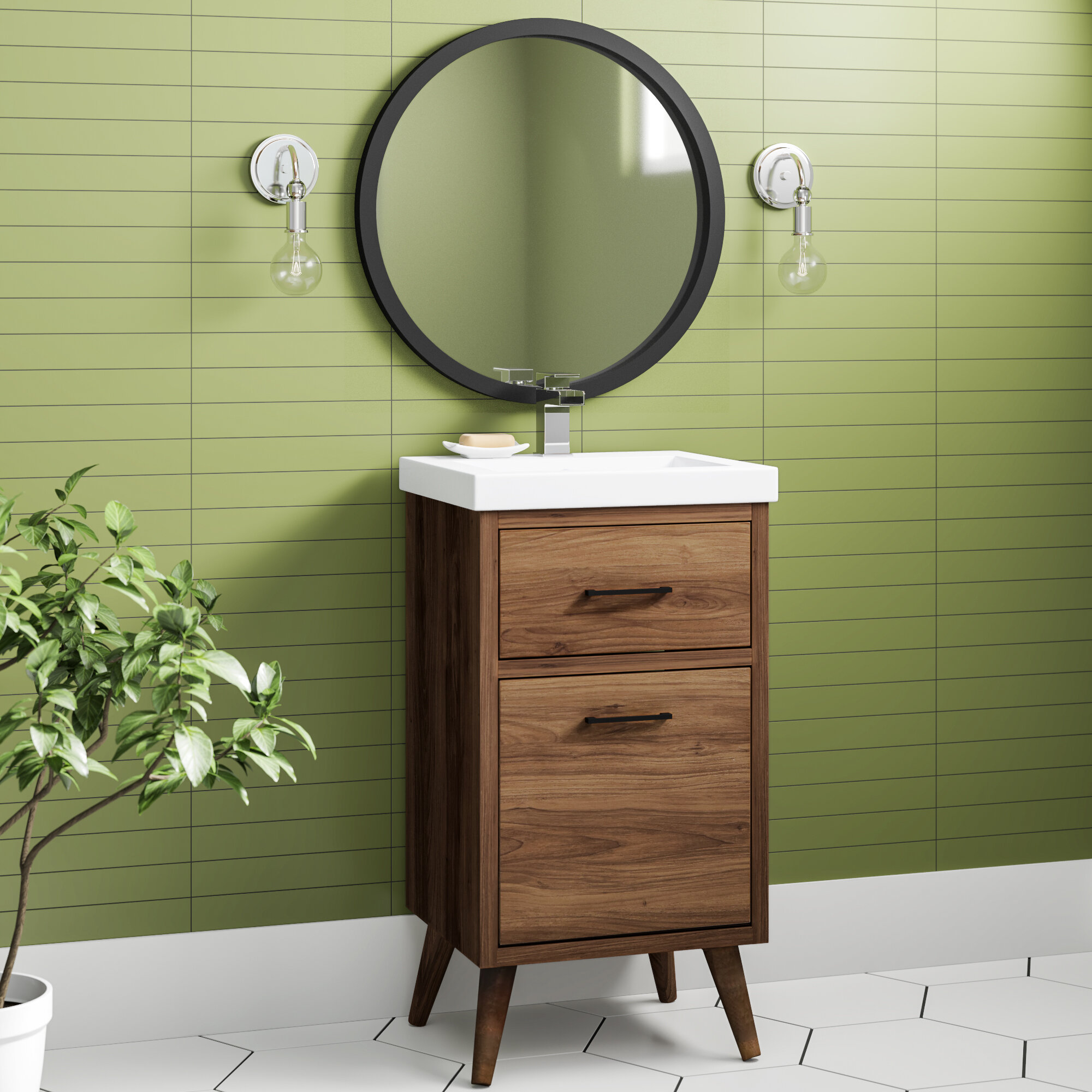 Loraine 18 Single Bathroom Vanity Reviews Allmodern