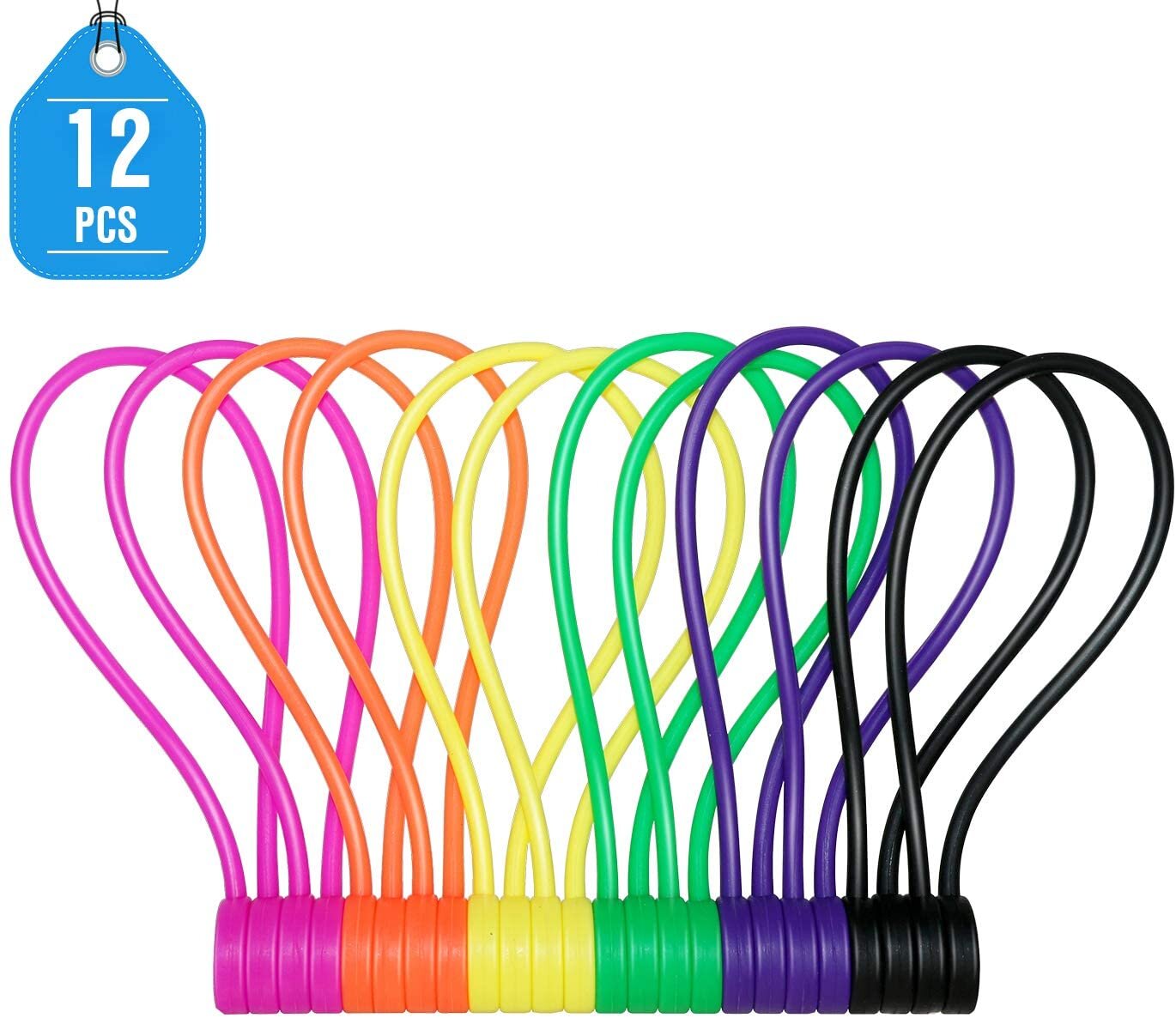 HOT 8Pcs Colorful Marker Nylon Straps Cable Power Wire Package Ties Strap Rope