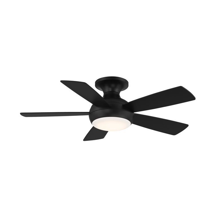 Wac Limited Fans 44 Odyssey 5 Blade Led Smart Flush Mount Ceiling Fan With Remote Control And Light Kit Included Reviews Wayfair