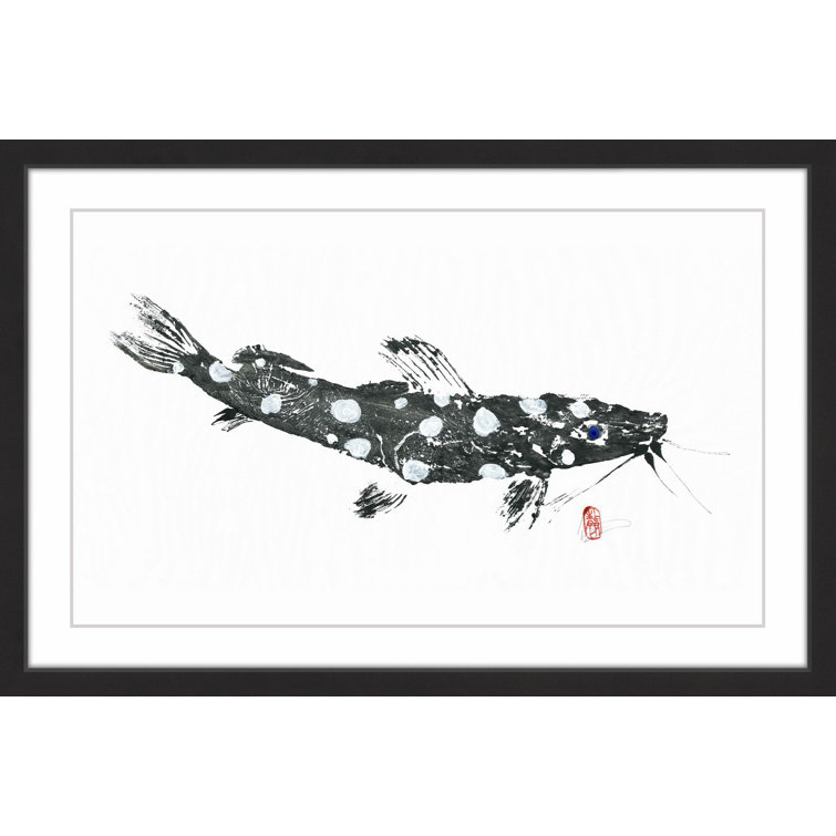 Marmont Hill Poisson Chat By Andrew Clay Picture Frame Print Wayfair