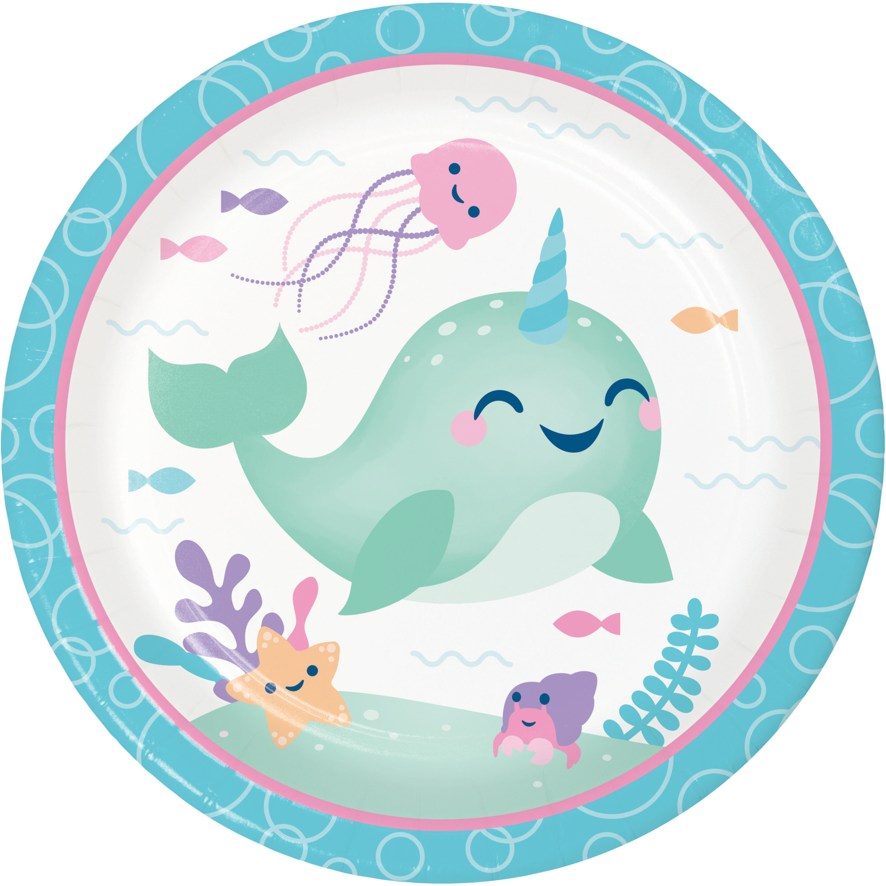 Creative Converting Narwhal Party Heavy Weight Paper Dinner Plate Wayfair