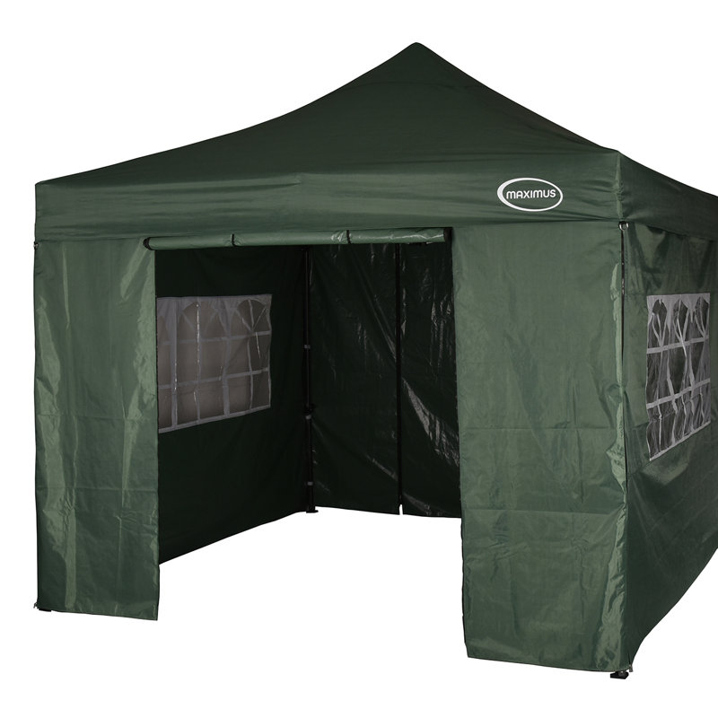 Lawrence 3m x 3m Stainless Steel Pop-Up Gazebo with Sidewalls