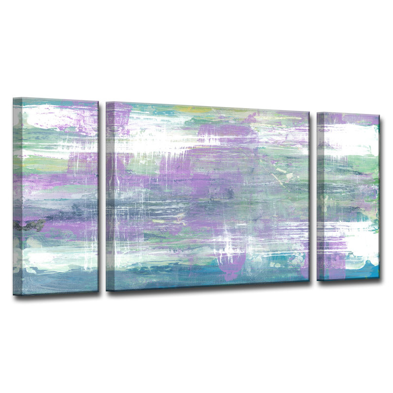 Brayden Studio Lavender Calm Morning Acrylic Painting Print Multi Piece Image On Canvas Wayfair