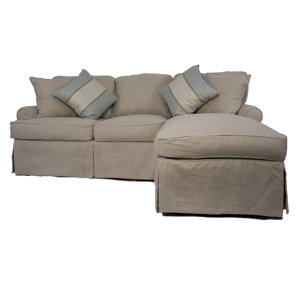 Coral Gables T-Cushion Sofa Slipcover Set