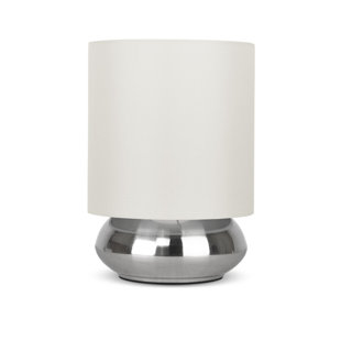 2er Set Schreibtischleuchten Touchschalter Glas Lampen satiniert Höhe 30,5 cm