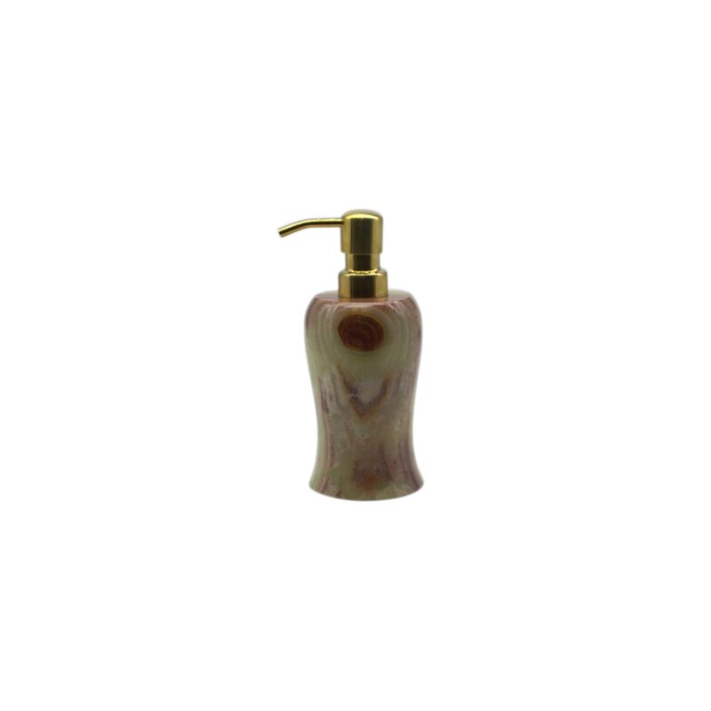 brown soap dispenser