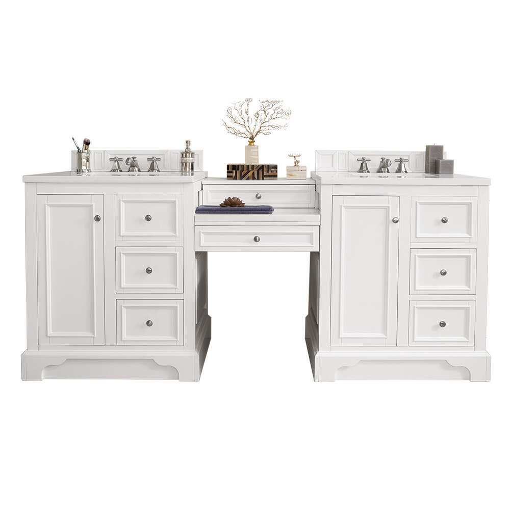 James Martin Furniture De Soto 85 Double Bathroom Vanity Set Perigold