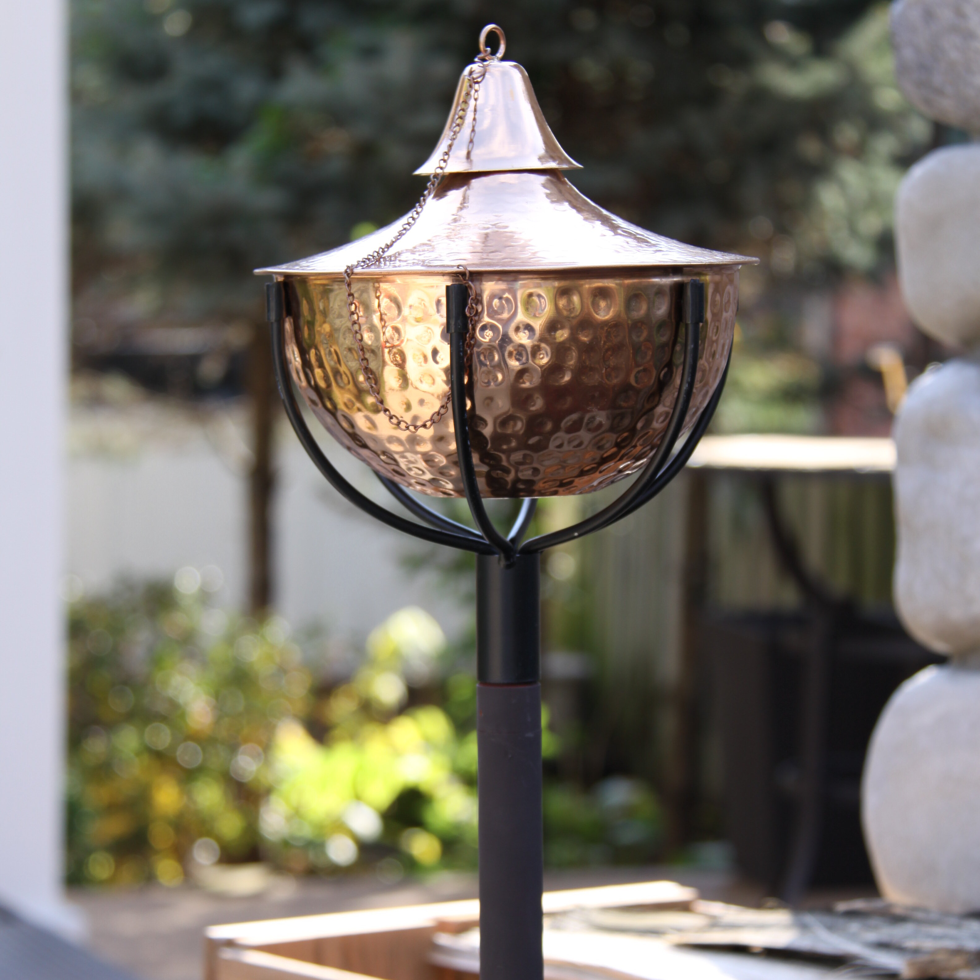 tiki torch sconce