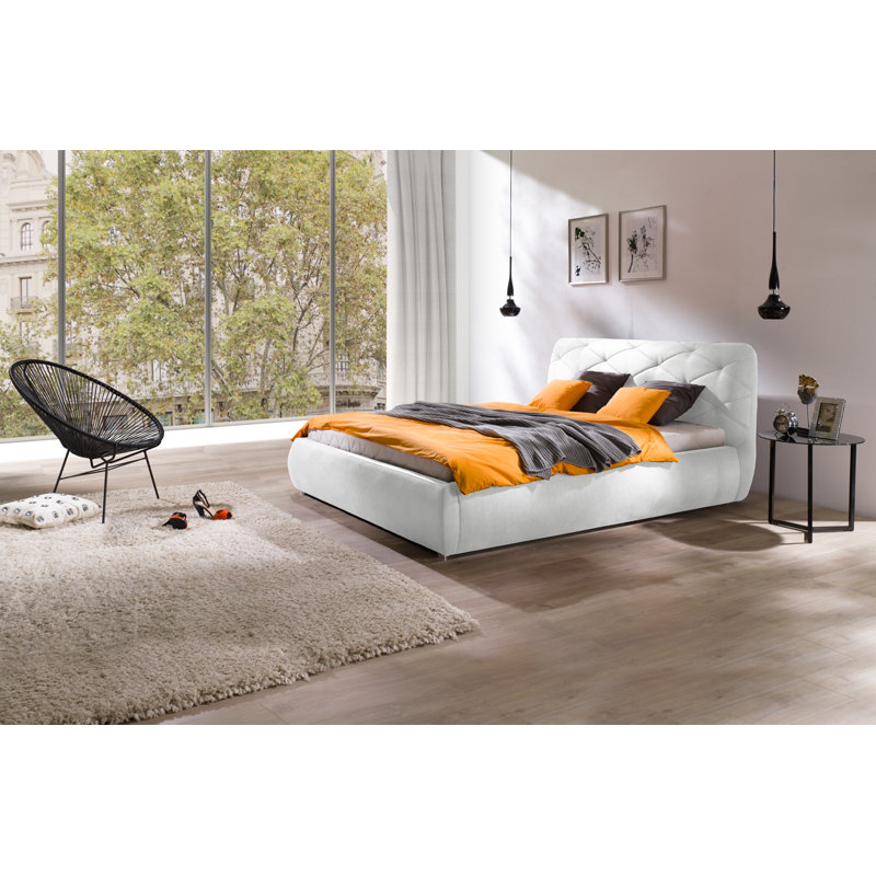 Orren Ellis Shawn European King Upholstered Storage Standard Bed Wayfair Features four (4) storage drawers. shawn european king upholstered storage standard bed