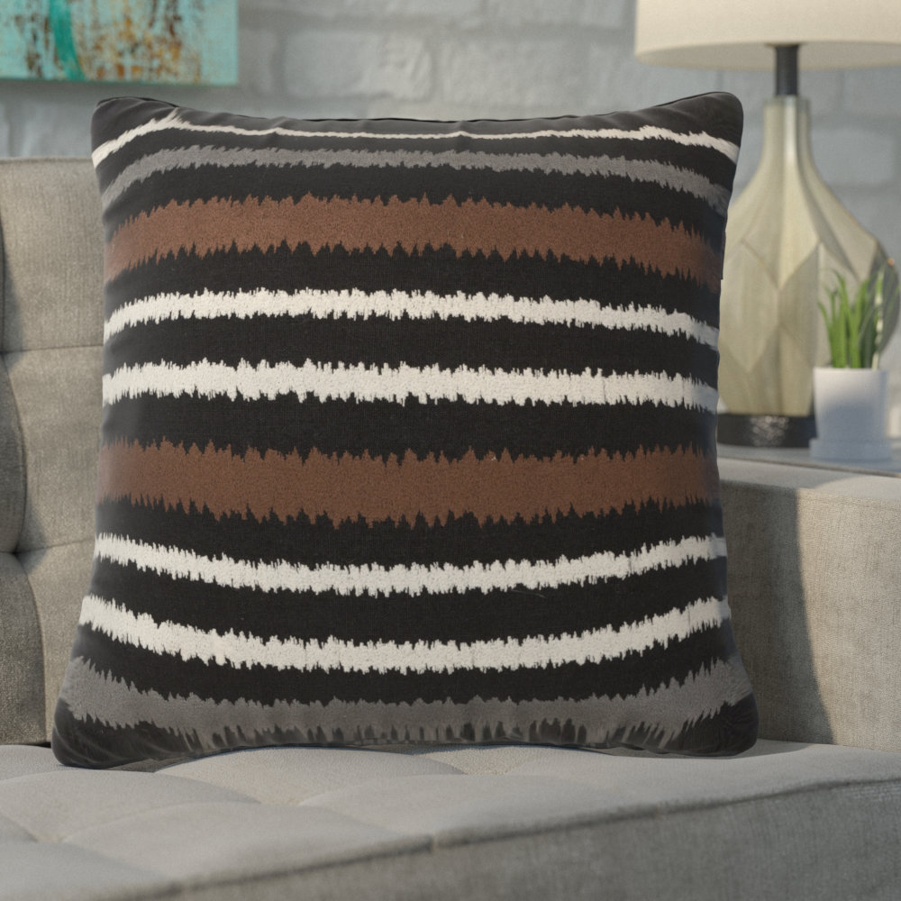 Ivy Bronx Aella Modern Vertical Stripe Linen Throw Pillow Wayfair