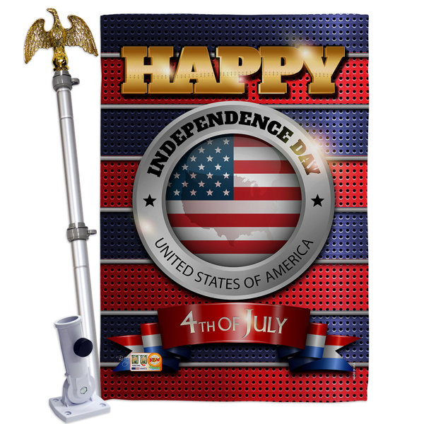 Breeze Decor Happy Impressions Decorative 2 Sided Polyester 40 X 28 In Flag Set Wayfair