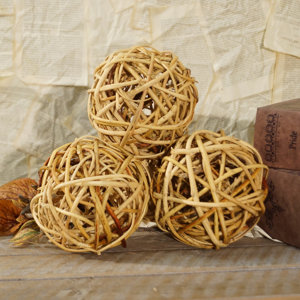 Decorative Wood Filler Ball (Set of 6)