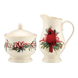 Winter Greetings Sugar and Creamer Set